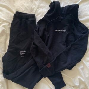 White Fox hoodie and sweatpants set